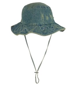 Kapelusz typu bucket jeansowy (Niebieski)
