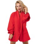 Marynarka oversize ozdobiona kryształkami STARDUST (Czerwony)