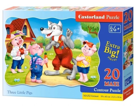 PUZZLE 20EL.MAXI THREE PIGS