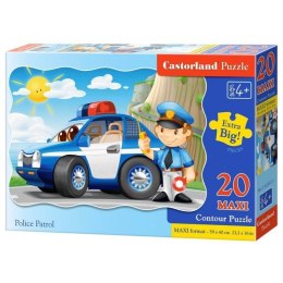 Puzzle 20el.maxi police patrol CASTOR