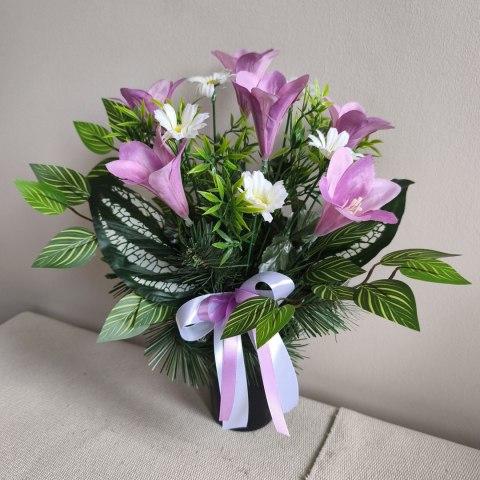 BUKIET WKŁAD DO WAZONU KWIATY NA CMENTARZ GRÓB WSZYSTKICH ŚWIĘTYCH