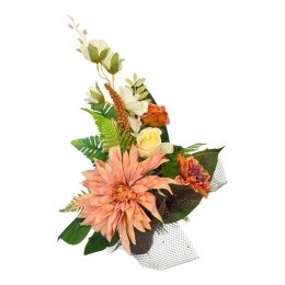 Bukiet flakon stroik na cmentarz kompozycja kwiatowa na wszystkich świętych