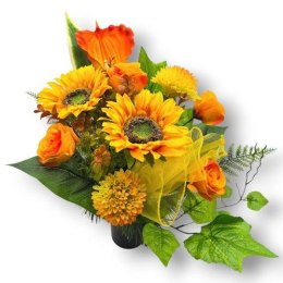 Bukiet na cmentarz 75 cm Wiązanki na grób PIĘKNY ELEGANCKI DUŻY I OKAZAŁY