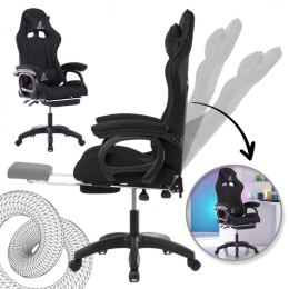 Drehbarer Gaming-Stuhl mit Fußstütze SNAKE Massagegerät KO33CZ