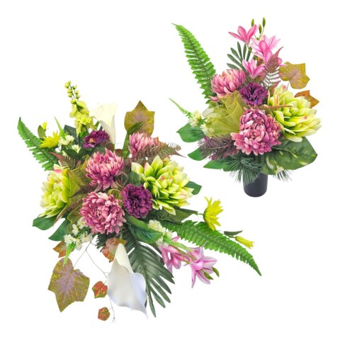 KPL. STROIK BUKIET NA CMENTARZ SZTUCZNE KWIATY NA GRÓB KOMPOZYCJA KWIATOWA