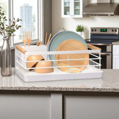 Suszarka do naczyń, Ociekacz z tacką 43 x 30,5 x 14cm biały SU05B