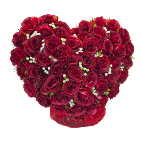 Zestaw stroiki na cmentarz grób bukiet serce na wszystkich świętych