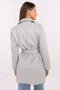 Płaszcz Damski Model IT-PL-A9590.85 Light Grey - Rue Paris - uniwersalny