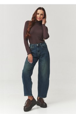 Spodnie Jeansy Damskie Model C13 Dark Jeans - Makadamia - 38