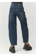 Spodnie Jeansy Damskie Model C13 Dark Jeans - Makadamia - 38