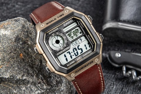 Zegarek Męski CASIO AE-1200WHL-5AV + BOX