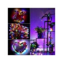 Zewnętrzne/ wewnętrzne lampki choinkowe drucik 1000LED 100m, multikolor LAMP35MULTI