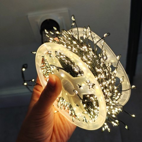 Zewnętrzne/wewnętrzne lampki choinkowe ryż 450 LED 13,5m, barwa ciepłe białe LAMP59CB