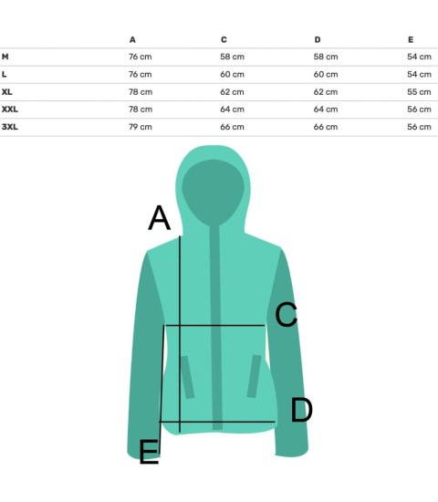 Męska kurtka pikowana z kapturem zimowa dwukolorowa (Niebieski)