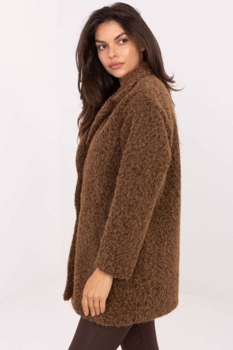 Płaszcz Damski Model IT-PL-96775.19P Brown - Factory Price - uniwersalny