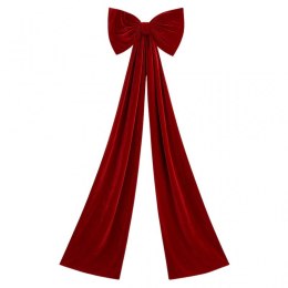 Red bow XL, velvet Christmas decoration 40 x 200 cm WOZ56