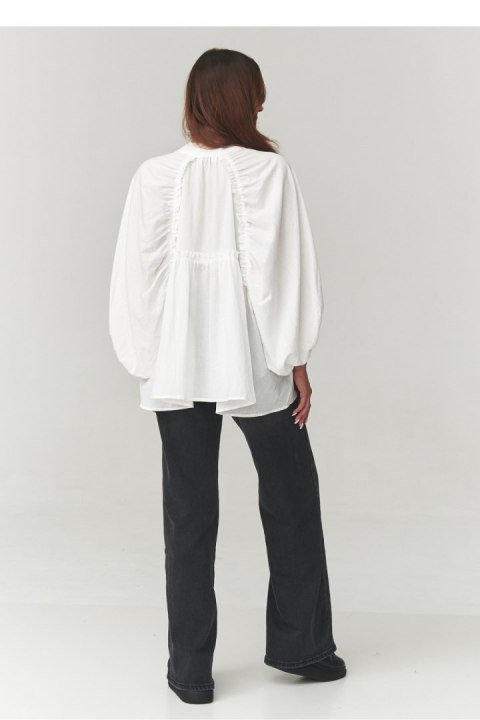 Koszula Damska Model C24 White - Makadamia - uniwersalny