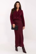 Płaszcz Damski Model IT-KR-FL9730.23 Bordo - Rue Paris - L/XL