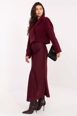 Płaszcz Damski Model IT-KR-FL9730.23 Bordo - Rue Paris - S/M