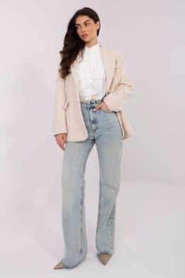 Płaszcz Damski Model IT-PL-FL7696.16 Light Beige - Rue Paris - uniwersalny