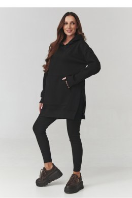 Spodnie Komplet Model A12 Black - Makadamia - uniwersalny