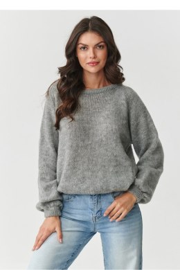 Sweter Damski Model S168 Grey Melange - Makadamia - uniwersalny