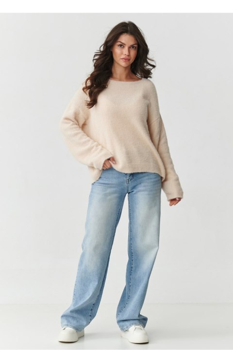 Sweter Damski Model S171 Light Beige - Makadamia - uniwersalny
