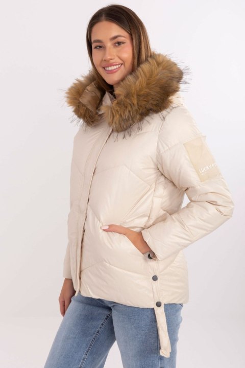 Kurtka Damska Model MBM-KR-856.98P Light Beige - MBM - XXL
