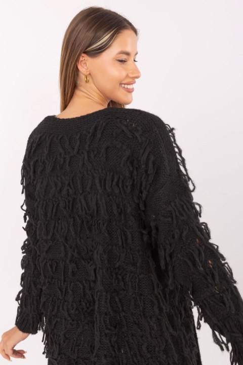 Sweter Kardigan Model MI-SW-0820.85 Black - Rue Paris - uniwersalny