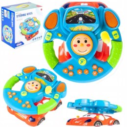 Interaktywna kierownica edukacyjna dla dzieci auto światło projektor