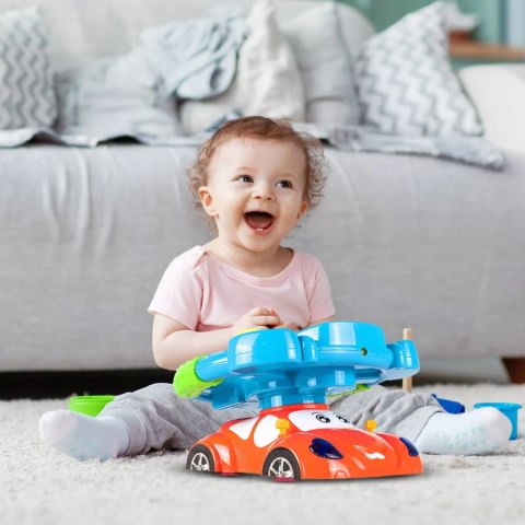 Interaktywna kierownica edukacyjna dla dzieci auto światło projektor