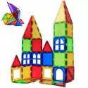 Klocki magnetyczne 3D edukacyjne konstrukcje 45el. układanka dla dzieci