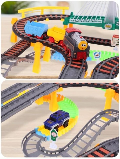 Kolejka pociąg elektryczna 192 el. tor lokomotywa wagony