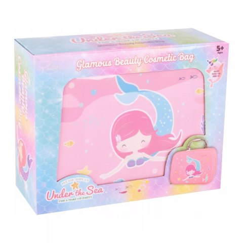 Kuferek kosmetyków Mała Syrenka - zestaw do makijażu i paznokci dla dzieci