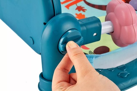 Mata edukacyjna z pianinkiem grzechotki gryzaki interaktywna dla niemowląt