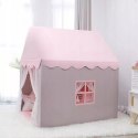 Namiot domek dla dziewczynki | Podłoga dwa okna, przytulny kącik zabaw