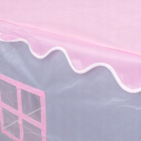 Namiot domek dla dziewczynki | Podłoga dwa okna, przytulny kącik zabaw