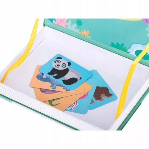 Układanka magnetyczna Montessori zwierzęta puzzle edukacyjne 47 magnesów
