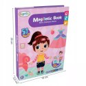 Układanka magnetyczna ubieranka dziewczynki kreatywne puzzle 51 magnesów