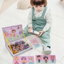 Układanka magnetyczna ubieranka dziewczynki kreatywne puzzle 51 magnesów