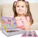 Układanka magnetyczna ubieranka dziewczynki kreatywne puzzle 51 magnesów