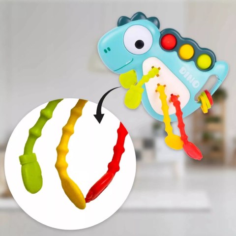 Zabawka Sensoryczna Gryzak Montessori Dinozaur - Rozwija Zmysły