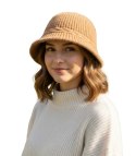 Kapelusz damski pleciony (Beżowy)