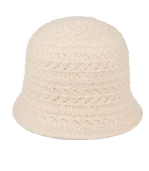 Kapelusz damski pleciony (Ecru)