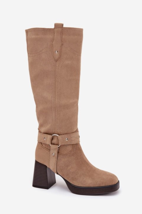 Kozaki Model Alessara 1825 Beige - Step in style - 37