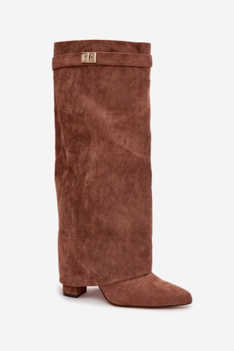 Kozaki Model Evyra CLS-603 Dark Beige - Step in style - 39