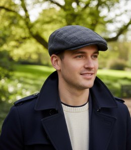 Stylowy elegancki kaszkiet męski uniwersalny (Szary)
