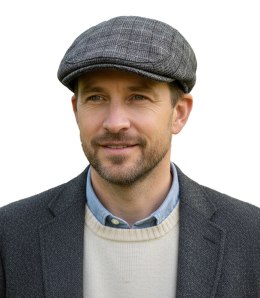 Stylowy elegancki kaszkiet męski uniwersalny