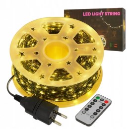 Weihnachtsbaumbeleuchtung für den Innen- und Außenbereich, 1000 LEDs, 100 m Kabel, warmweiß, LAMP49