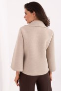 Płaszcz Damski Model IT-KR-FL8159.24 Beige - Rue Paris - uniwersalny
